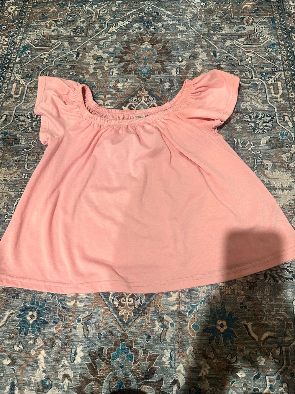 Girls Pink Off-Shoulder Top